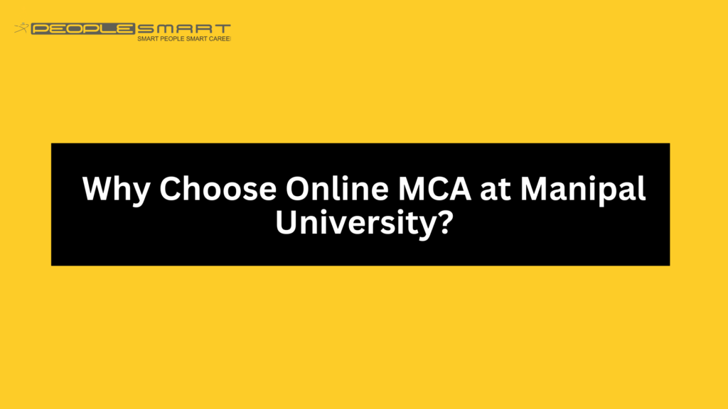 Online MCA From Manipal University